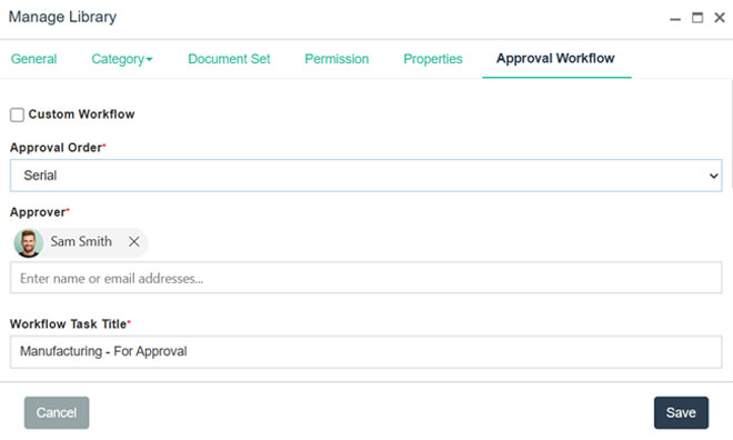 Identify approvers and roles